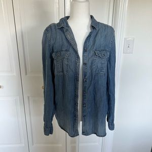 Denim button up